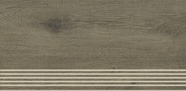 Paradyz Tammi brown engraved stair tread lépcsőlap 29.4 x 59.9
