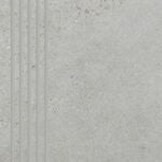 Paradyz Opotimal grys engraved stair tread lépcsőlap 29.8 x 59.8