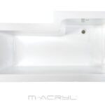 M-Acryl Linea aszimmetrikus akril kád balos 160x70/85