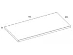 AREZZO DESIGN MOSDÓPULT 90X46 CM MAGASFÉNYŰ FEHÉR AR-166893 - Image 3