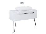 AREZZO DESIGN MOSDÓPULT 90X46 CM MAGASFÉNYŰ FEHÉR AR-166893 - Image 2