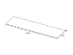 AREZZO DESIGN MOSDÓPULT 160X46 CM MAGASFÉNYŰ FEHÉR AR-166896 - Image 2