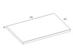 AREZZO DESIGN MOSDÓPULT 70X46 CM TERMÉSZETES TÖLGY AR-166898 - Image 2