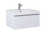 AREZZO DESIGN MONTEREY 60CM-ES ALSÓSZEKRÉNY 1 FIÓKKAL MAGASFÉNYŰ FEHÉR AR-167075