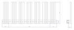 AREZZO design LINEAR WHITE 1200x500 törölközőszárító radiátor AR-LR12050W - Image 2