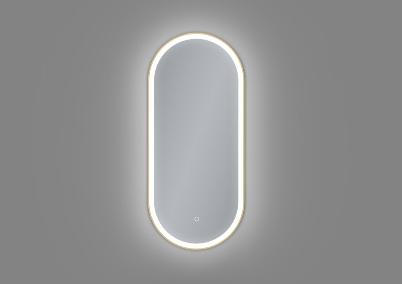 okostukor-arany-ovalis-ar-3056.png AREZZO design LED ovális okos tükör, arany - Image 1