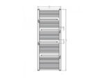 Arezzo Design SMART WHITE 1510X500MM TÖRÖLKÖZŐSZÁRÍTÓS RADIÁTOR AR-SM15055W - Image 2