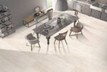LIMURIA TRAVERTIN LIGHT BEIGE Rect. 60×120 polírozott magasfényű padlólap - Image 2