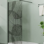 LETTI black 100x195 walk-in zuhanyfal